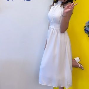 White Midi dress